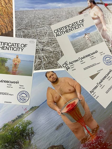 Works by Artem Gumilevskiy, Serhiy Melnychenko and Savka at the Korsak Museum